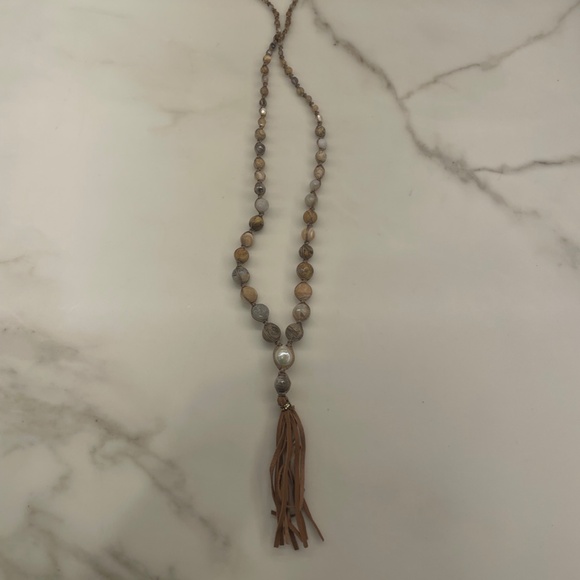 Chan Luu Beaded Necklace with Tassel - Picture 4 of 9